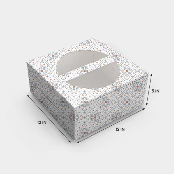 Cake Box For 2Kg-Ivory • The Elite Box Company